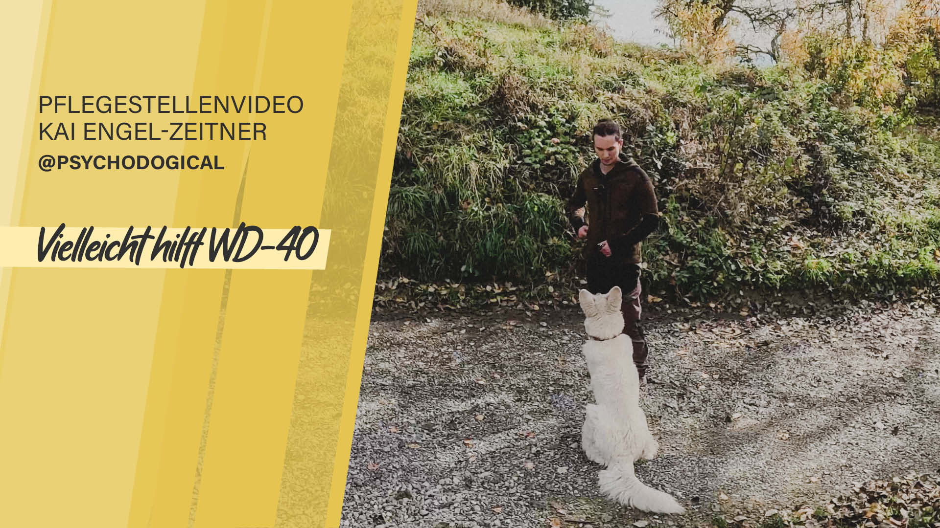 Pflegestellenvideo Kai Engel-Zeitner – Vielleicht hilft WD-40